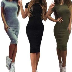 3 pack slim dress